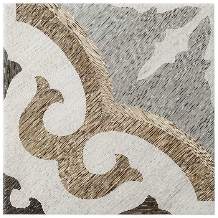 Delancey Briar Oak Multicolor 8x8 Matte Porcelain Tile