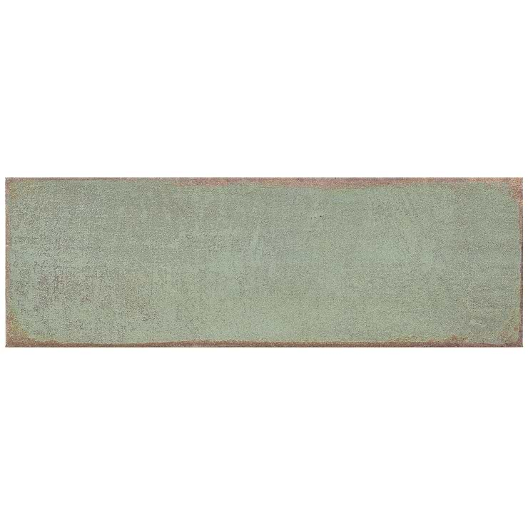 Los Lunas Green 4x12 Polished Ceramic Subway Wall Tile