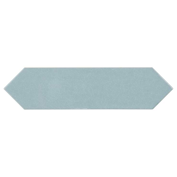 Tehama Blue 3x12 Picket Crackled Ceramic Tile