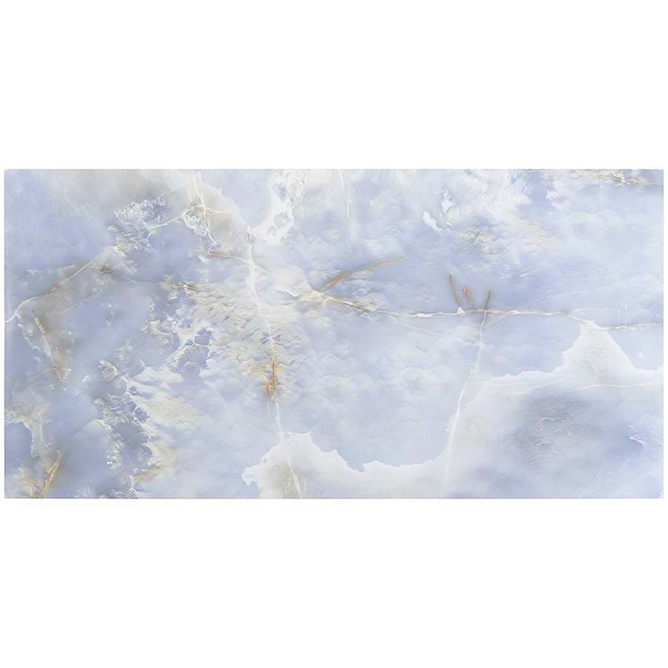 Lumina Onyx Caspian Blue 24x48 Polished Porcelain Tile