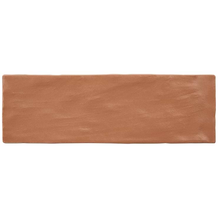 Montauk Terracotta 2x8 Mixed Finish Ceramic Subway Tile