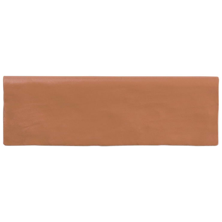 Montauk Terracotta 2x8 Mix Finish Ceramic Bullnose