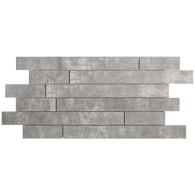 Basic Roadway Cement Ash Matte Porcelain Mosaic Tile