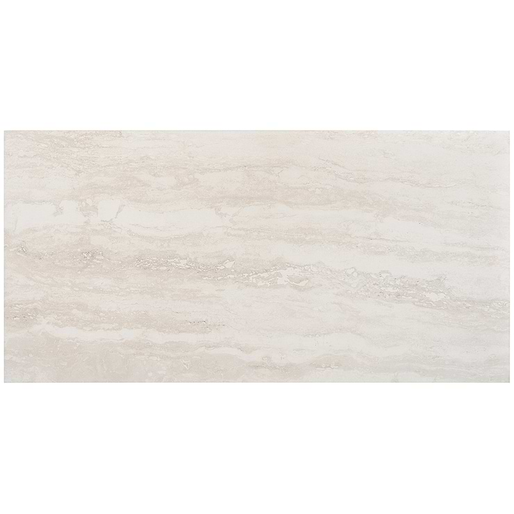 Basic Travertine Beige & Cream 24x48 Matte Porcelain Tile