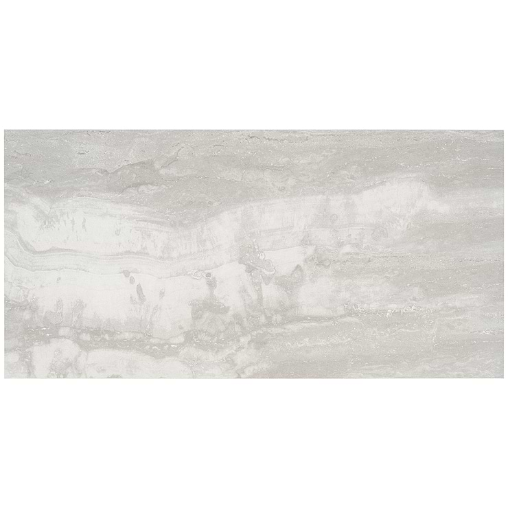 Basic Travertine Silver 12x24 Matte Porcelain Tile