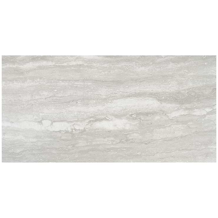 Basic Travertine Silver 24x48 Matte Porcelain Tile