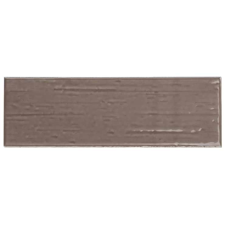 Kiln Dark Gray 3x9 Polished Porcelain Subway Tile