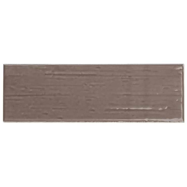 Kiln Dark Gray 3x9 Polished Porcelain Subway Tile