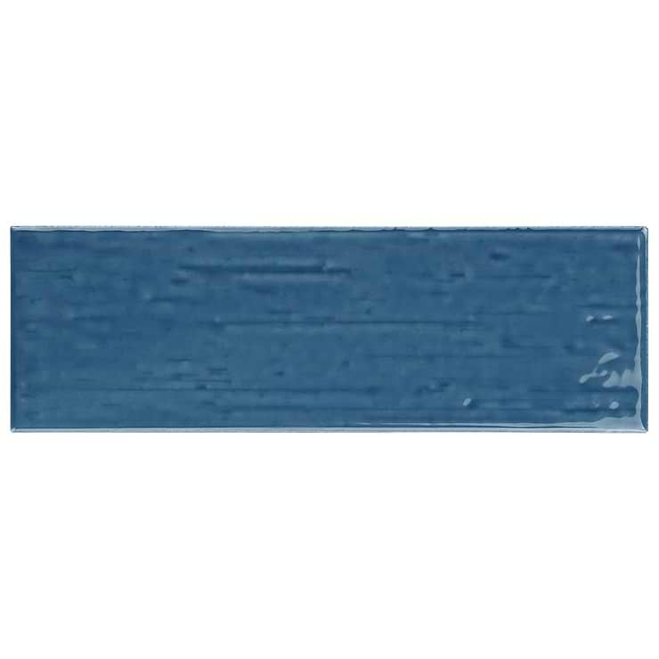 Kiln Blue 3x9 Polished Porcelain Subway Tile