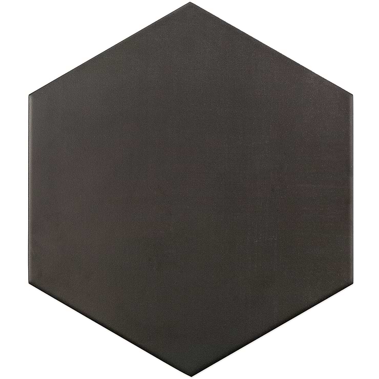 Paige Antracite 10" Hexagon Matte Cement Look Porcelain Tile