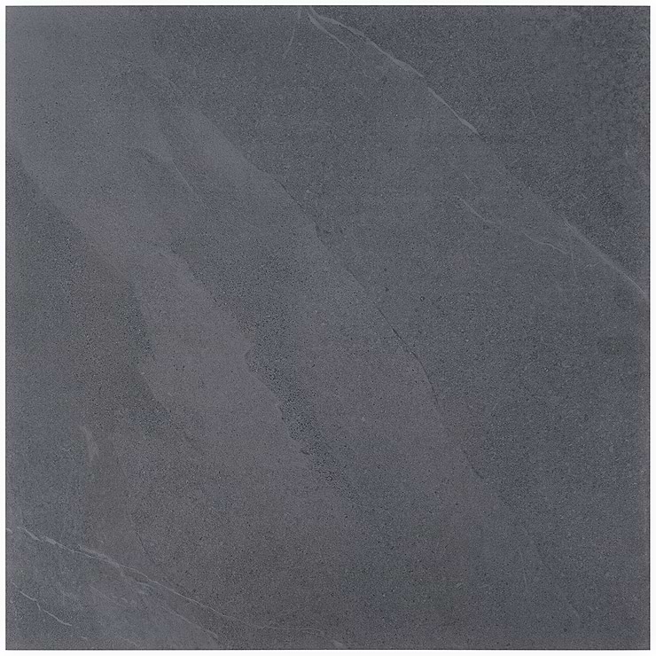 Fordham Nero 24x24 Black Matte Porcelain Floor and Wall Tile