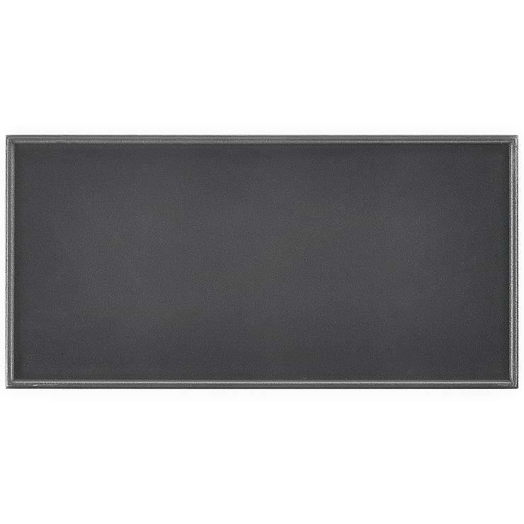 Stacy Garcia Maddox Frame Charcoal Black 4x8 Matte Ceramic Subway Tile