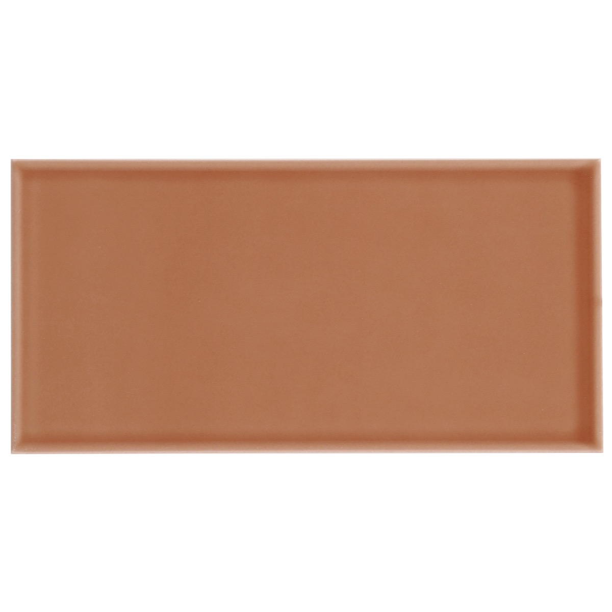 Stacy Garcia Maddox Frame Terracota Orange 4x8 Matte Ceramic Subway Wall Tile