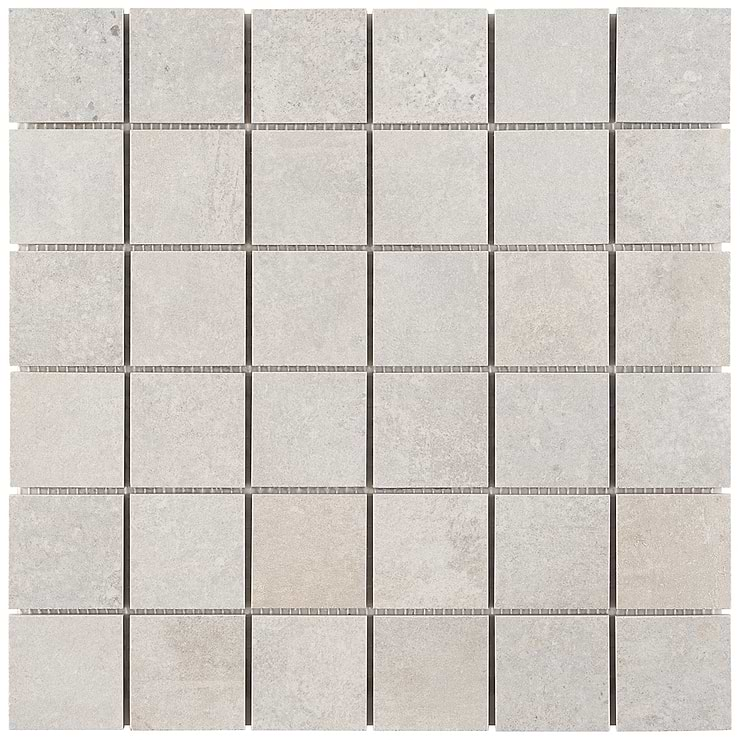 Bronx Argent Silver 2x2 Matte Porcelain Mosaic Tile