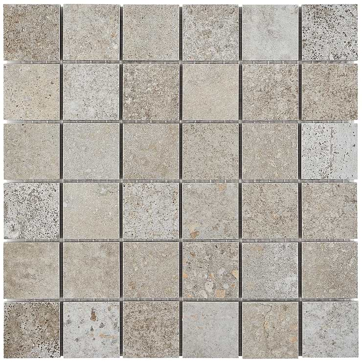 Bronx Greige 2x2 Matte Porcelain Mosaic Tile