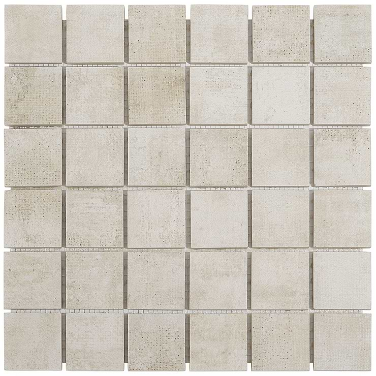 Holland Ash Light Beige 2x2 Matte Porcelain Mosaic Tile