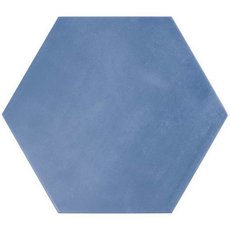 HexArt Azul 8" Hexagon Porcelain Matte Tile