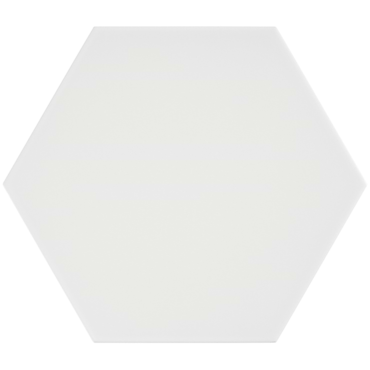 HexArt Blanco 8" Porcelain Matte Tile 