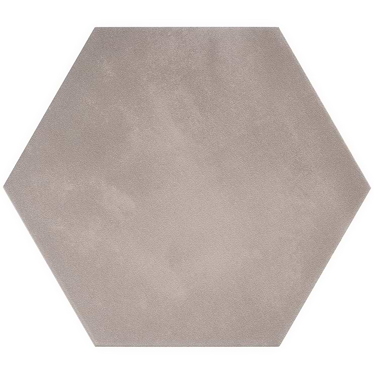 HexArt Gris 8" Hexagon Porcelain Matte Tile