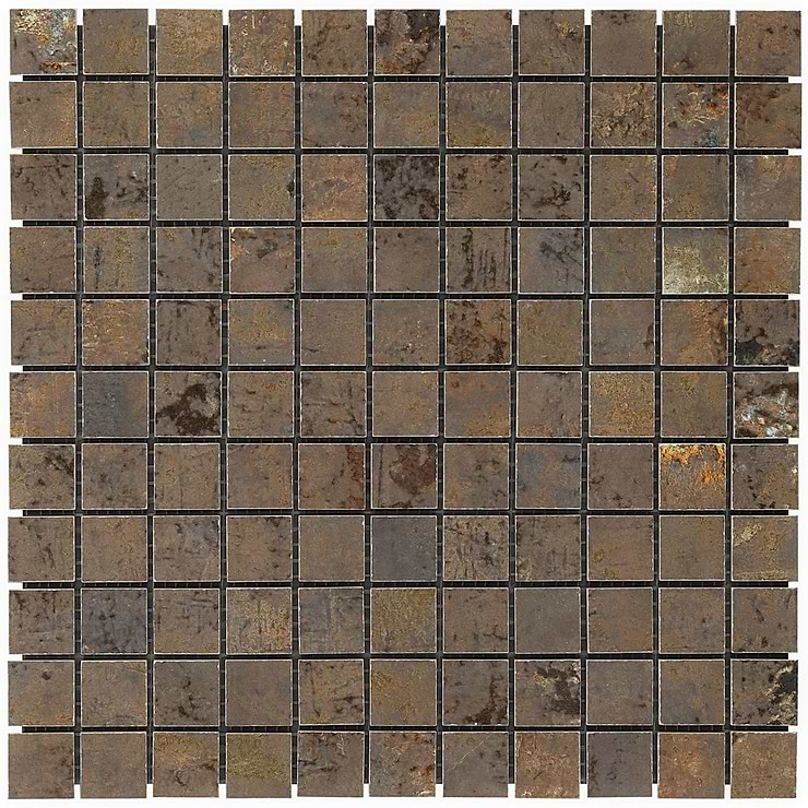 Portrait Copper 1x1 Matte Porcelain Mosaic Tile