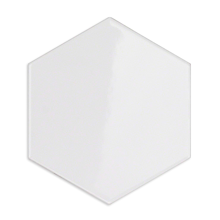 Exagoni Puro White 6x7 3D Hexagon Blanco Polished Ceramic Wall Tile