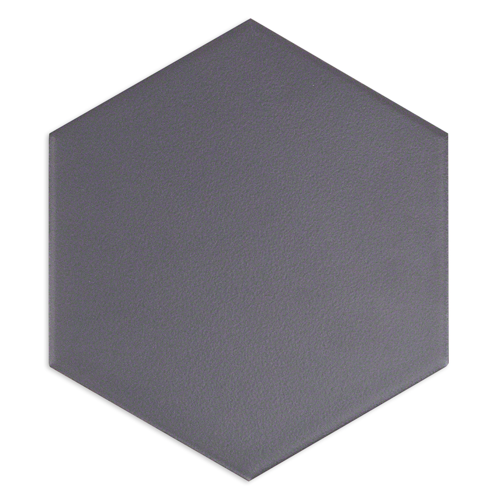 Exagoni Puro Dark Gray 6x7 Hexagon Grafito Matte Ceramic Wall Tile