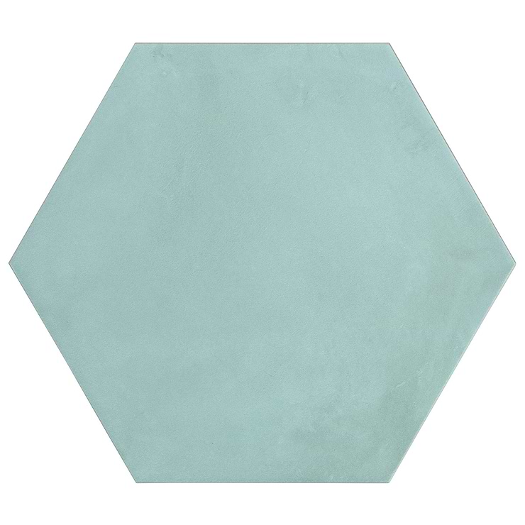 Ava Green Cielo 8" Hexagon Matte Porcelain Tile