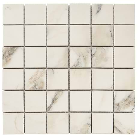 DreamStone Calacatta Rustico 2x2 Matte Porcelain Mosaic