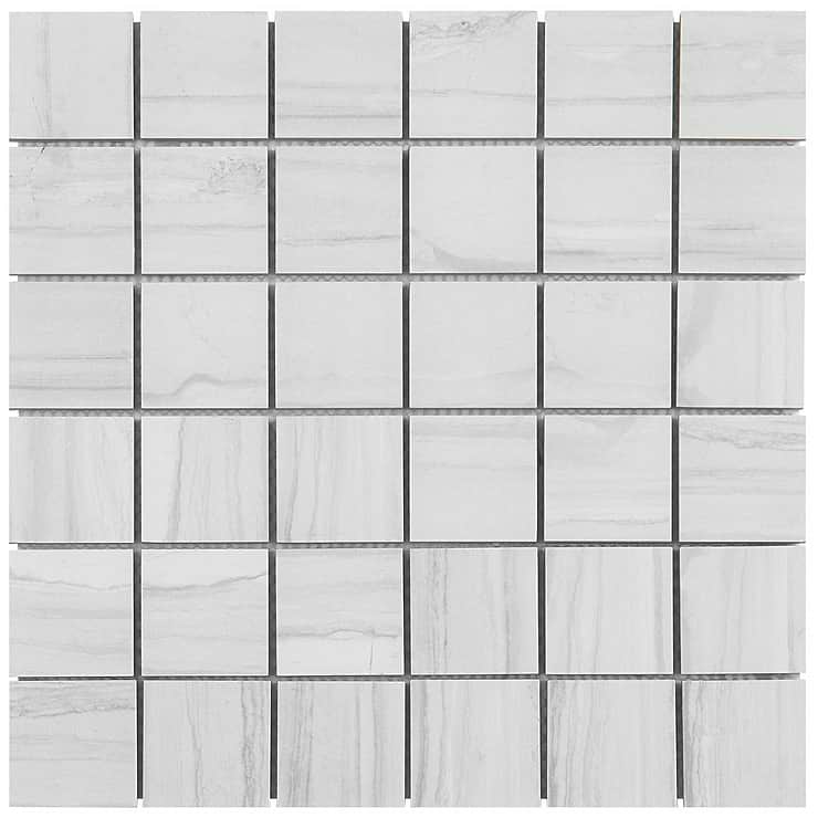 DreamStone Luminus White 2x2 Matte Porcelain Mosaic 