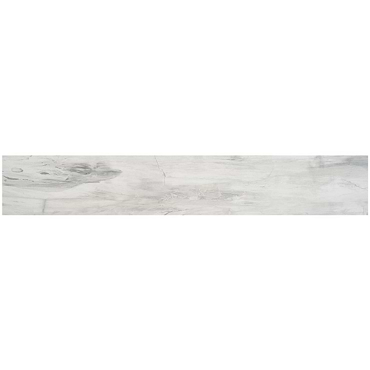 Petrawood White 8x48 Matte Porcelain Tile