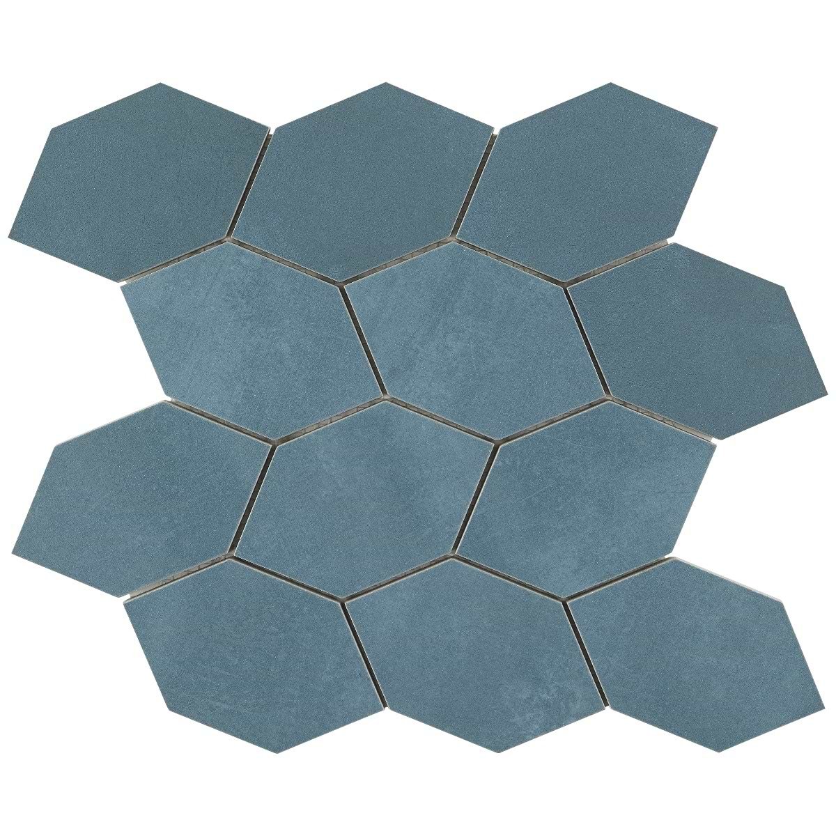 Bond Indio Blue Foliage Matte Porcelain Mosaic Tile