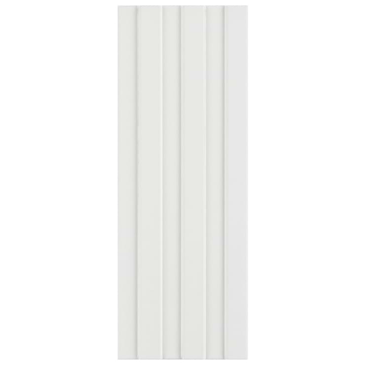 Bariano White 6x16 Fluted 3D Matte Porcelain Tile