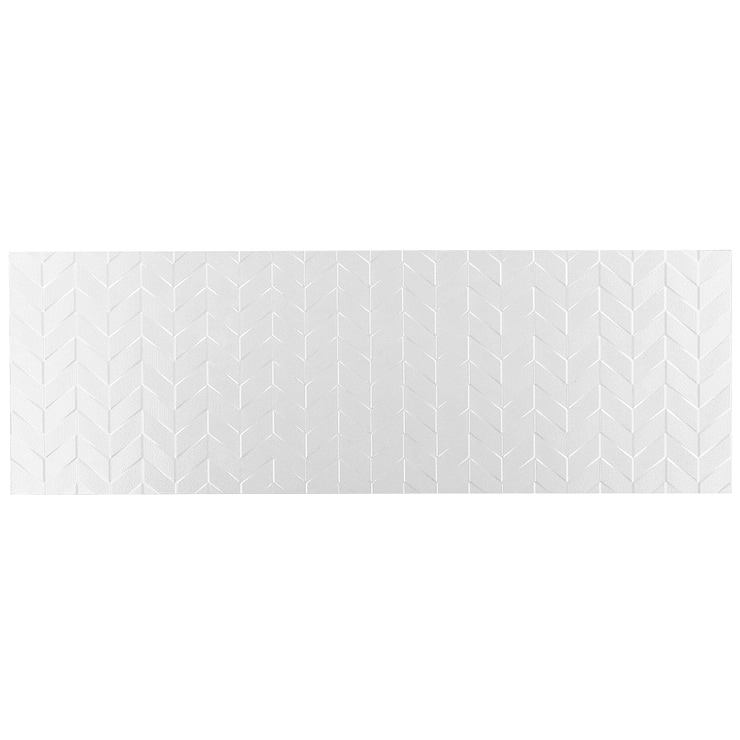 Wonderland 3D Wind White 12x36 Polished Ceramic Tile