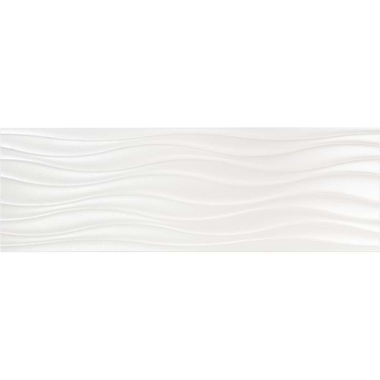 Whistler Slalom White 12x36 Ceramic Wall Tile