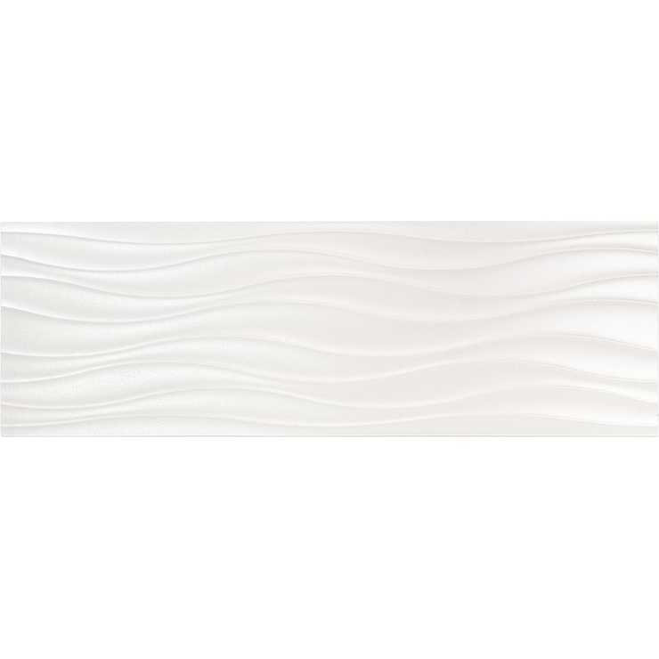 Whistler Slalom White 12x36 Ceramic Wall Tile