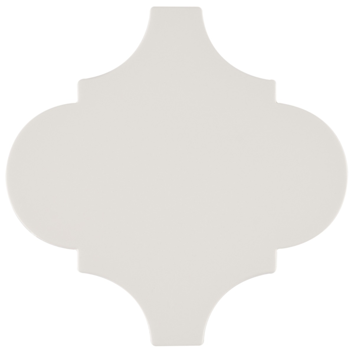 Zeal Arabesque White 8x8 Matte Porcelain Tile