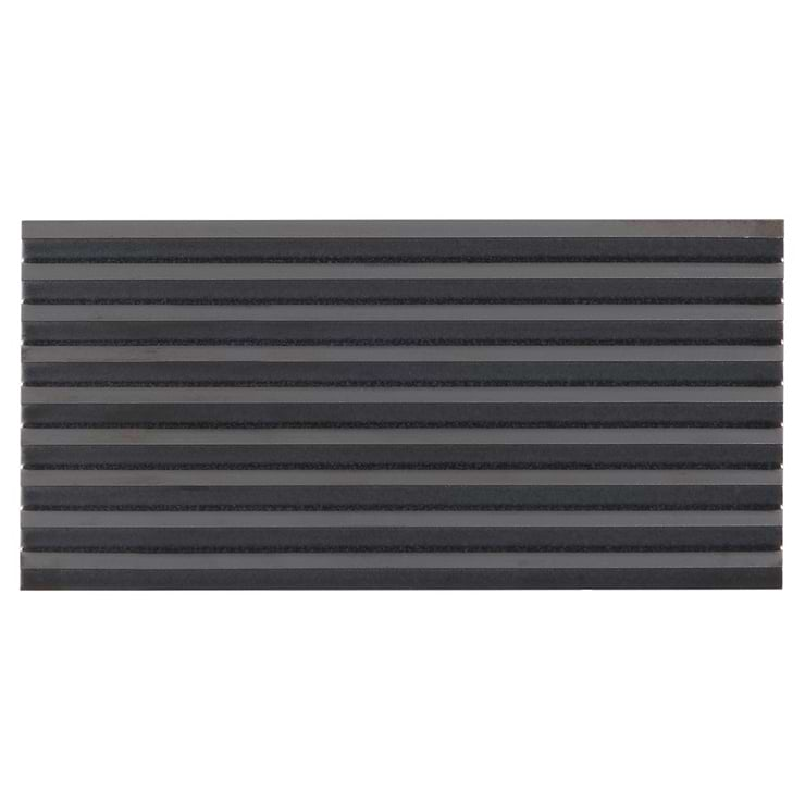 Zeal Linear 3D Gunmetal Gray 5x10 Glazed Porcelain Tile