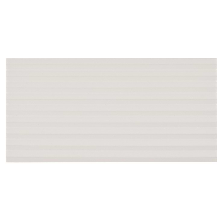Zeal Linear 3D White 5x10 Matte Porcelain Tile