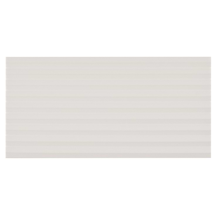 Zeal Linear 3D White 5x10 Matte Porcelain Tile