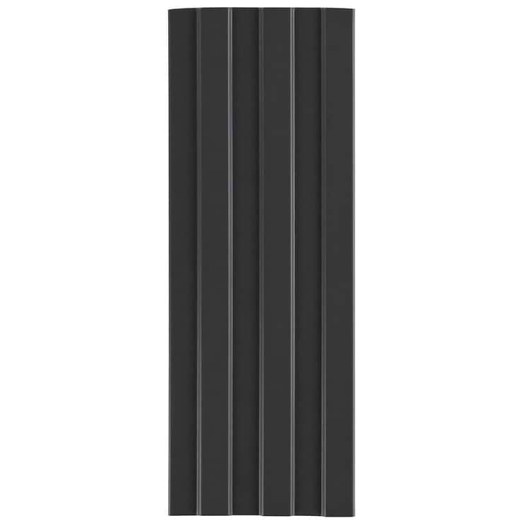 Bariano Black 6x16 Fluted 3D Matte Porcelain Tile