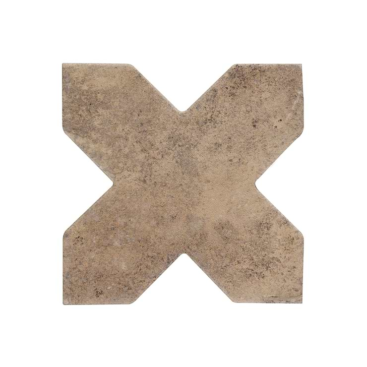 Parma Star & Cross Customizable Terracotta Look Porcelain Tile