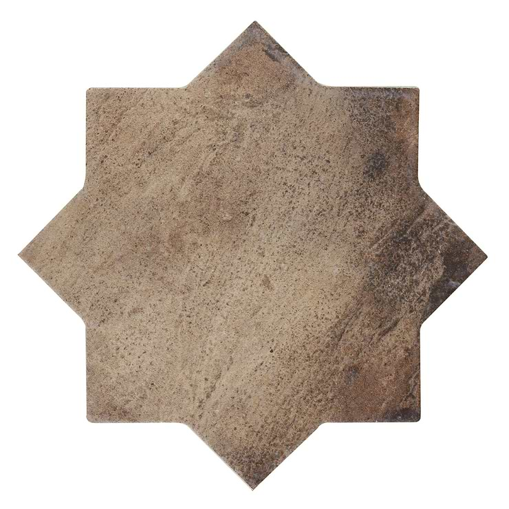 Parma Star & Cross Customizable Terracotta Look Porcelain Tile