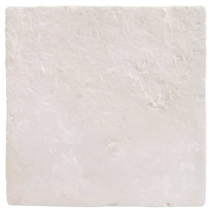 Navari White 5x5 Textured Matte Ceramic Tile