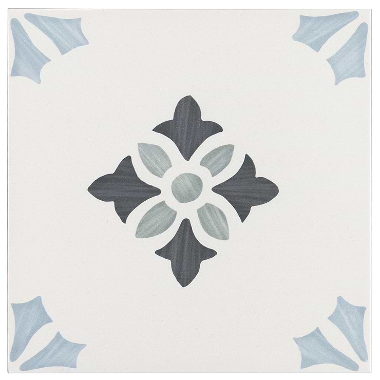Lapaz Poppy Blue Green 9x9 Matte Porcelain Tile