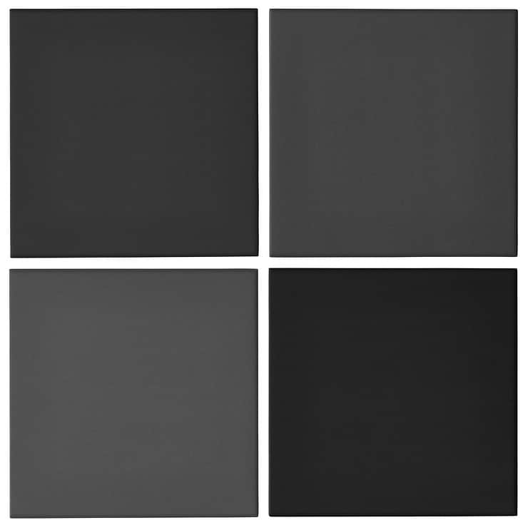 Born Charcoal Gray 5x5 Matte Porcelain Tile