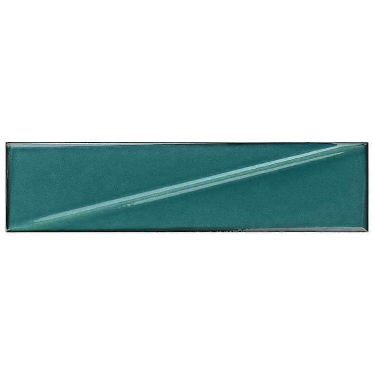 Axelle Emerald Green 3x12 3D Glossy Ceramic Subway Tile