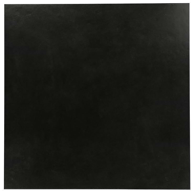 Rethink Leather Black 24x24 Matte Porcelain Tile