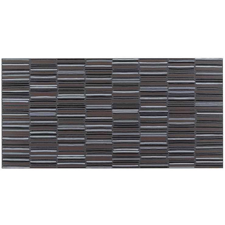Setana Black 12x24 Artisan Decor Porcelain Tile