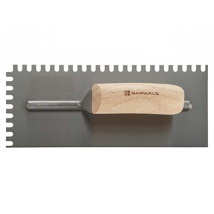 Ultralight Traditional Wood 1/4" x 3/8" U-Notched Trowel