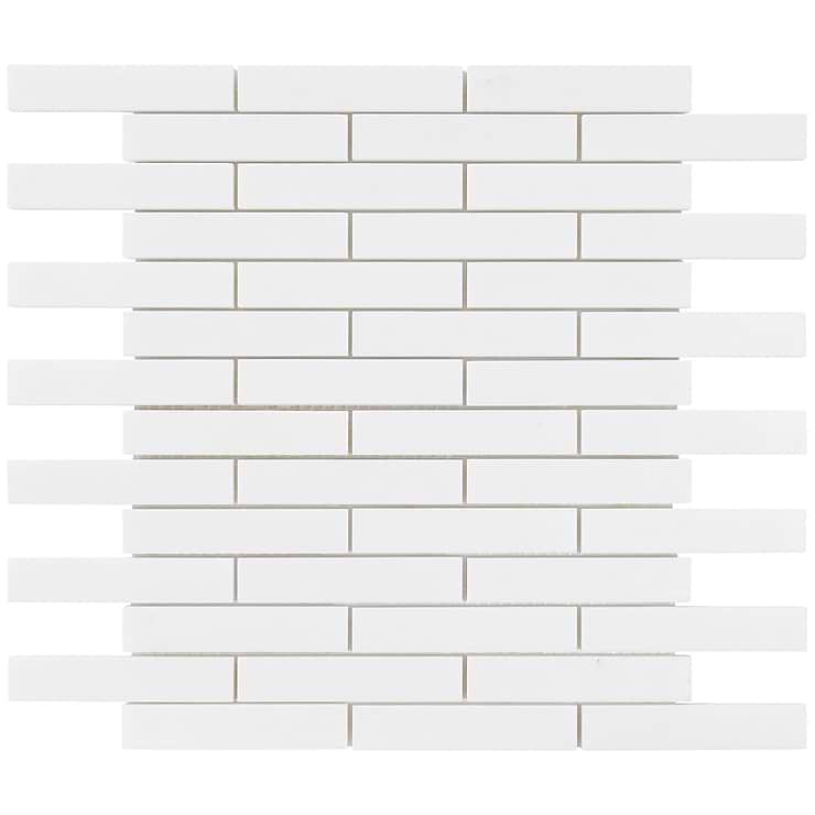 White Thassos 3/4 X4 Big Brick Polished Marble Tile